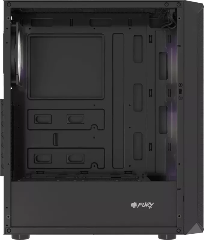 Kasë FURY Shobo SH4F RGB Midi Tower, E zezë