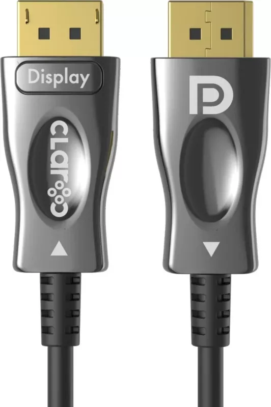 Kabëll optik Claroc DisplayPort 1.4 AOC 8K 10 m, ngjyrë zi-gri