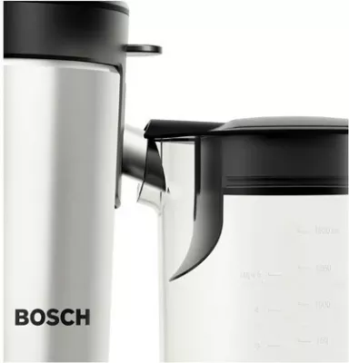 Shtrydhëse lëngjesh Bosch MES4000, 3 L, 1000 W, e zezë, gri, çelik inox
