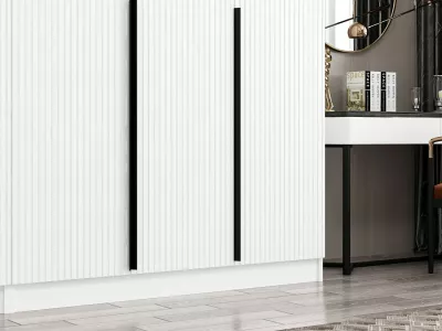 Dollap Skye Decor, Kale Plus, i bardhë, 225x210x52cm