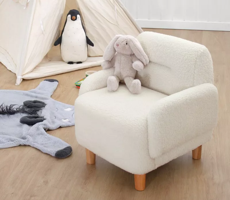 Karrige fëmijësh me krahë, Cobie Teddy, ngjyrë e bardhë