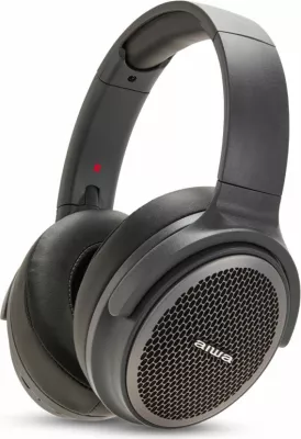 Kufje Aiwa HST-250BT/TN, Bluetooth 5.0, over-ear, foldable, HyperBass, microSD, AUX, gri e errët