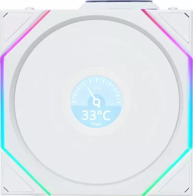 Ventilator për kasë PC Lian Li UNI FAN TL Wireless LCD 120mm PWM 12TLLCD1W1W, 1 copë, i bardhë