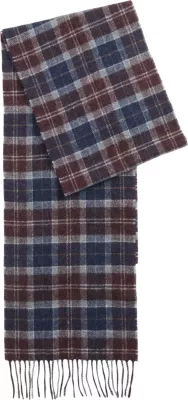 Shall për meshkuj Barbour Tartan Lambswool USC0001, kafe-blu