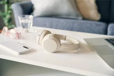 Kufje on-ear pa tela, Sony WH-CH520 (WHCH520C.CE7), Bluetooth, mikrofon, bezhë