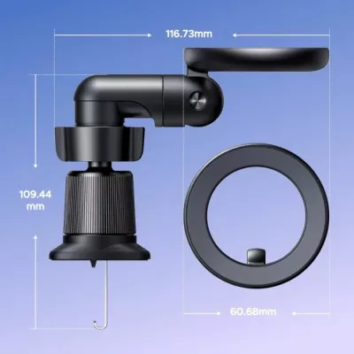 Mbajtës magnetik telefoni për veturë UGREEN 65185 MagSafe 360°, i zi