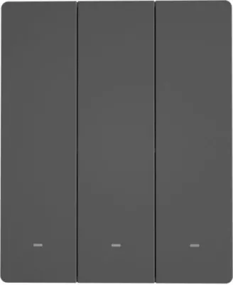 Switch muri smart Wi‑Fi SONOFF M5-3C-80, 3-kanalësh, antracit