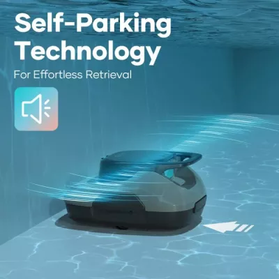 Robot pastrues pishine AIPER Scuba SE, pa kabllo, me bateri 90 min, shportë filtri 2L, gri