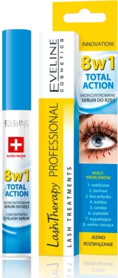 Serum për qerpikë Eveline Cosmetics Lash Therapy Professional 8w1 Total Action për femra 8x10ml