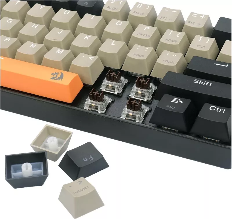 Tastierë Redragon K606 LAKSHMI, me kabllo, 61 taste, kafe