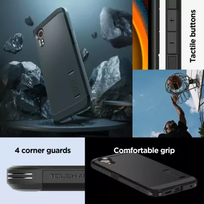 Mbështjellës Spigen Tough Armor për Samsung Galaxy XCover 7, i zi