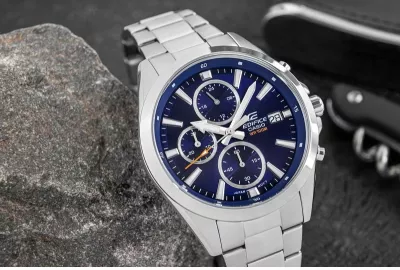 Orë dore për meshkuj Casio, argjendtë