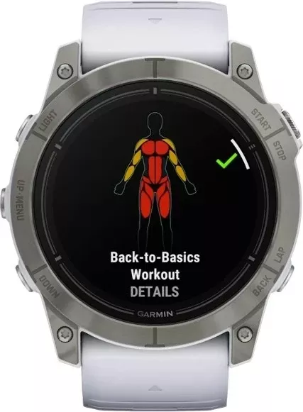 Smartwatch Garmin epix Pro (Gen 2), 51 mm, 32 GB, Titanium, Bardhë