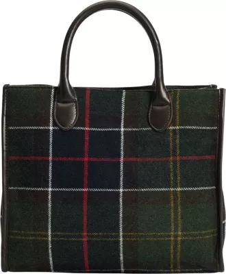 Çantë tote femra Barbour Barrhill Tartan LBA0423, jeshile e errët