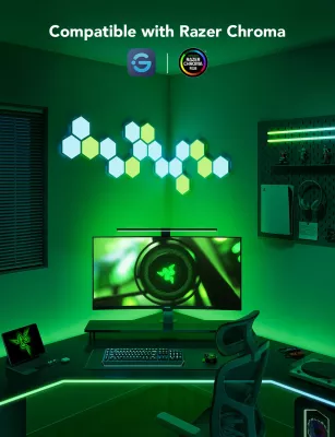 Shirit LED gaming Govee G1 H6609 për monitor 24-26\", RGBIC, Wi‑Fi + Bluetooth
