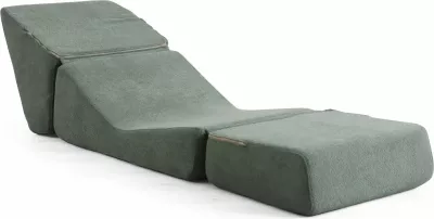 Krevat-kolltuk një vendësh Atelier del Sofa, Origami, ngjyrë e gjelbër