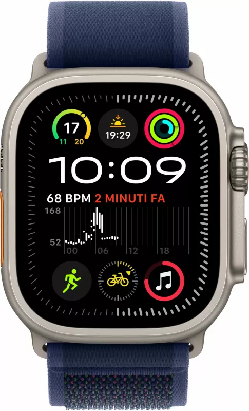 Smartwatch Apple Watch Ultra 2, GPS + Cellular, 49mm, 64 GB, Titanium, Blu