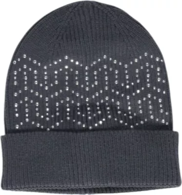 Kapelë për femra Pieces PCNASMINE SEQUINS HOOD, antracit