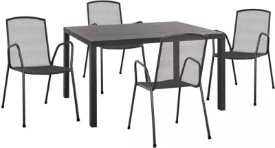 Set kopshti tavolinë & karrige FH10533, 5 pjesë, antracit