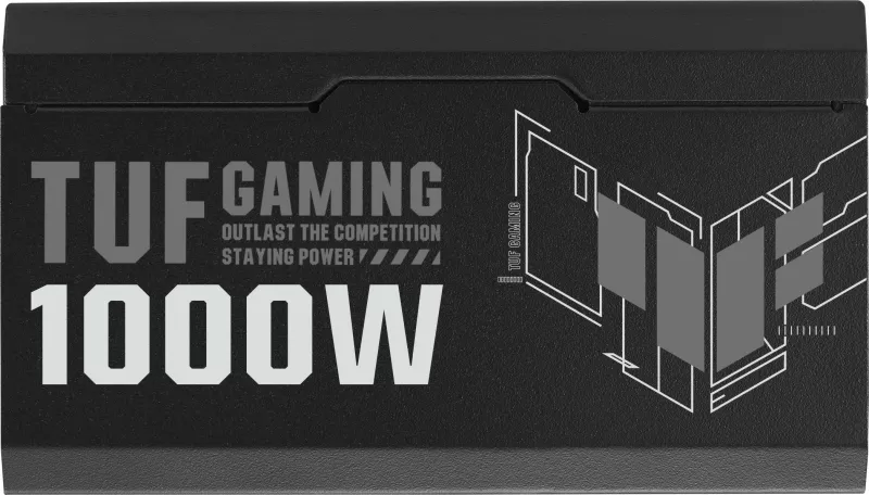 Kasë energjie ASUS TUF Gaming 1000W, 80 PLUS Gold, plotësisht modulare, e zezë