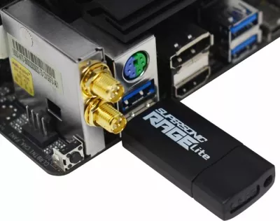 USB flash PATRIOT Supersonic Rage Lite PEF128GRLB32U 128GB USB 3.2 Gen 1 120MB/s, zi/kaltër