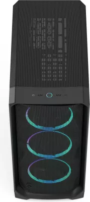 Kasë Fractal Design Meshify 3, RGB, Tempered Glass, e zezë