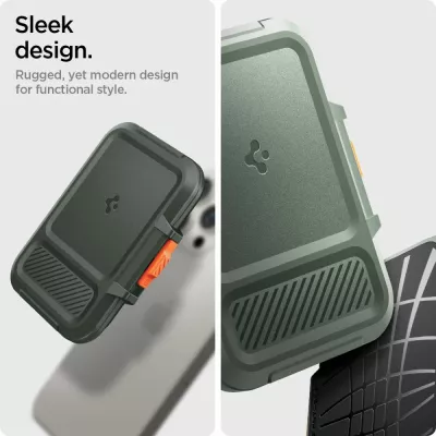 Mbështjellës Spigen Lock Fit MagSafe për karta, i gjelbër
