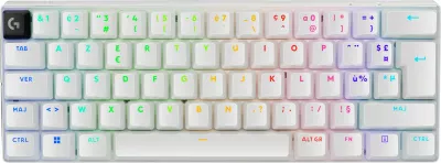 Tastierë gaming Logitech PRO X 60 TKL LIGHTSPEED, RGB, e bardhë