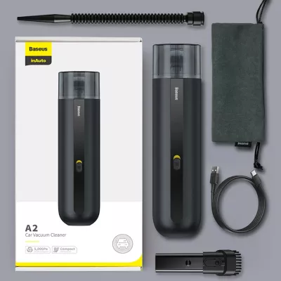 Fshesë elektrike për makinë Baseus A2Pro, 6000Pa, 80W, e bardhë