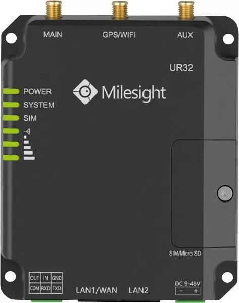 Router celular Milesight UR32, 3G 4G, i zi