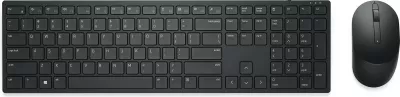 Tastierë dhe maus DELL KM5221W, Full-size (100%), Wireless, RF Wireless, QWERTZ, E zezë