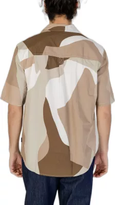 Këmishë me mëngë të shkurta për meshkuj Only & Sons Onstie Rlx Ss Aop Resort 22028044, kafe [Madhësia: XL]