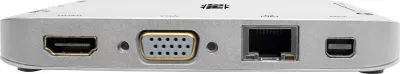 Stacion docking USB-C Tripp Lite U442-DOCK2-S, 4K, PD 60W, HDMI/VGA/mDP, Gigabit Ethernet, USB 3.0 x3, SD/microSD, argjendtë