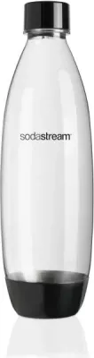 Shishe PET për gazues uji, SodaStream, Fuse 2260748, 1L, të zeza, set 3 copë