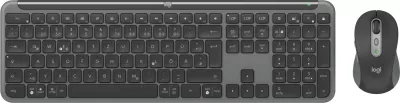 Komplet tastierë dhe maus Logitech MK950 Signature, Wireless, RF Wireless + Bluetooth, QWERTZ, Grafit