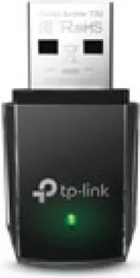Adapter Wi‑Fi USB, TP-Link Archer T3U, AC1300 dual-band MU-MIMO, USB 3.0, e zezë