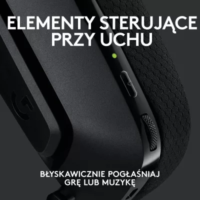 Kufje gaming Logitech G535 LIGHTSPEED 981-000972, wireless, USB receiver, PS4/PS5/PC, Black