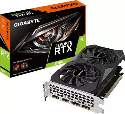 Kartelë grafike Gigabyte GeForce RTX 3050 WINDFORCE OC 6G, Gri