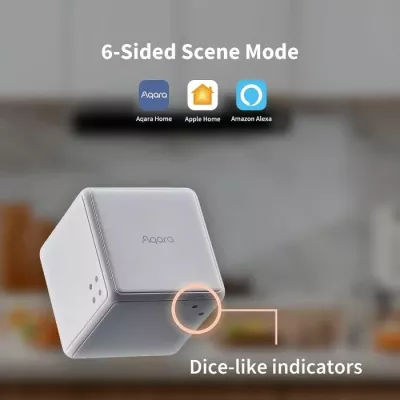 kontroller i zgjuar kub, AQARA Cube T1 Pro, CTP-R01, Zigbee 3.0, 6 gjeste, bateri deri 2 vjet, i bardhë