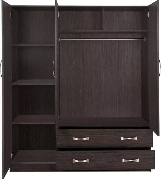 Dollap 3Dyer 150x55x180cm me 2 sirtarë FH384.01 Zebrano