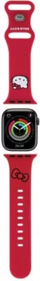 Rrip silikoni për Apple Watch Hello Kitty, 38/40/41mm, i kuq