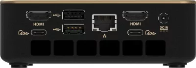 Kompjuter Mini PC barebone Sapphire EDGE AI 370, Ryzen AI 300, Radeon 890M, HDMI 2.1, VESA, i zi/ari