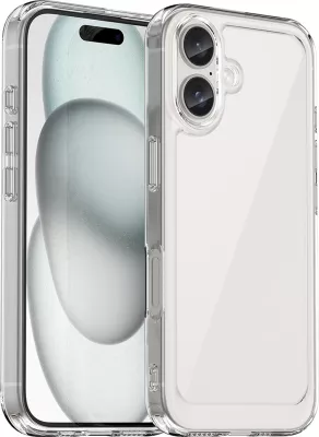 Mbështjellës Hurtel Outer Space Case për iPhone 16 Plus, transparent
