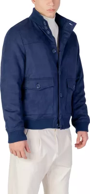 Jakne për meshkuj YOS Giubbino Suede 2751, blu e çelët [Madhësia: XL]