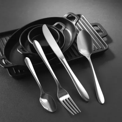 Lugë çaji OVE Como 137 mm, inox 18/10, argjend, set 12 copë