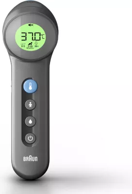 Termometër klinik pa kontakt Braun BNT400B, infraredi, i zi