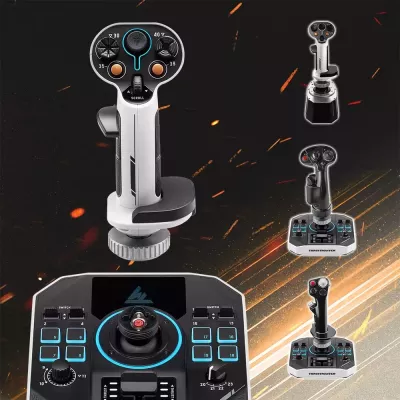 Set joystickësh Thrustmaster Sol-R 2 HOSAS Space Sim Duo për PC, 2x flight stick, RGB, 88 komanda, bardh/zi, set 2 copë
