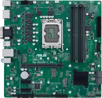Pllakë amë ASUS PRO B660M-C D4-CSM, micro ATX, LGA 1700, DDR4, Gjelbër