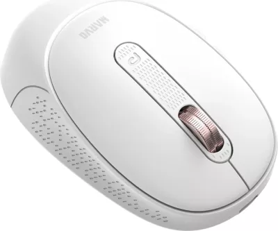 Maus wireless Marvo Office WM111, Bluetooth/2.4G/USB, DPI 800-1600, bateri e rikarikueshme, i bardhë