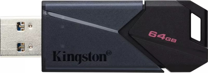 USB Portativ Kingston DataTraveler 64GB, USB 3.2 Gen 1, Ngjyrë Zezë